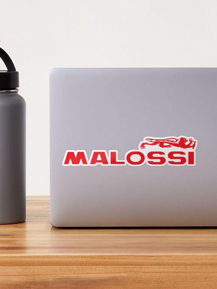 Decal malossi white/red (dimension sheet: 24x10 cm) 