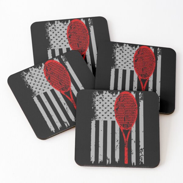 Item preview, Vintage Retro American Flag with Tennis Racket-Tennis Lover designed and sold by LEGACY10.