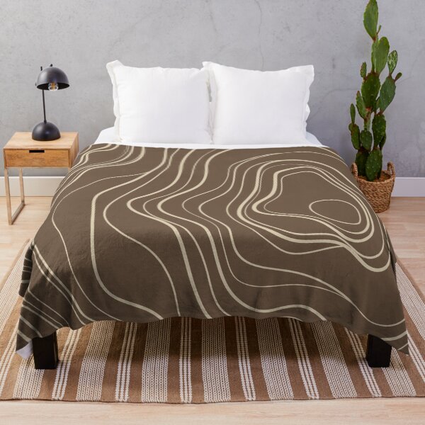 Item preview, Warm Tones Abstract Topography Aeasthetic Pattern designed and sold by zedonee.