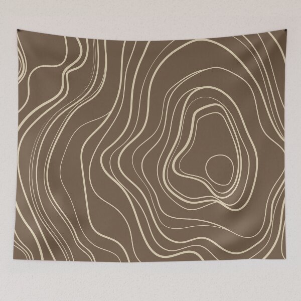 Item preview, Warm Tones Abstract Topography  Aeasthetic  Pattern designed and sold by zedonee.