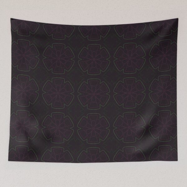 Item preview, Seamless order of a clover abstraction designed and sold by Shape-And-Color.