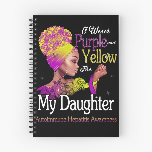 Item preview, Autoimmune Hepatitis Awareness Black Girl I Wear Purple And Yellow For My Daughter designed and sold by tenjun16.