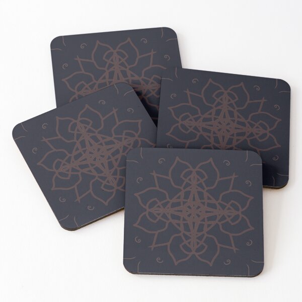 Item preview, Flowers inspired pattern with minimalistic lineart designed and sold by Shape-And-Color.