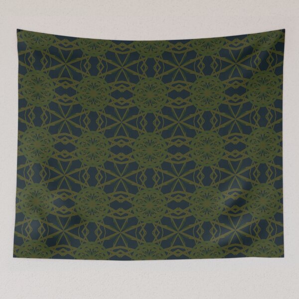 Item preview, Flower with growing vines in a minimalistic stylized net designed and sold by Shape-And-Color.