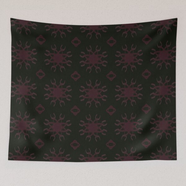 Item preview, Abstract flower stylized into a flawless pattern designed and sold by Shape-And-Color.