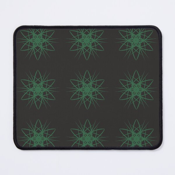 Item preview, Thorny green symmetric flower designed and sold by Shape-And-Color.