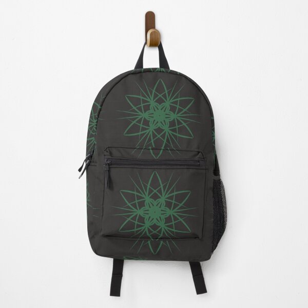 Item preview, Thorny green symmetric flower designed and sold by Shape-And-Color.