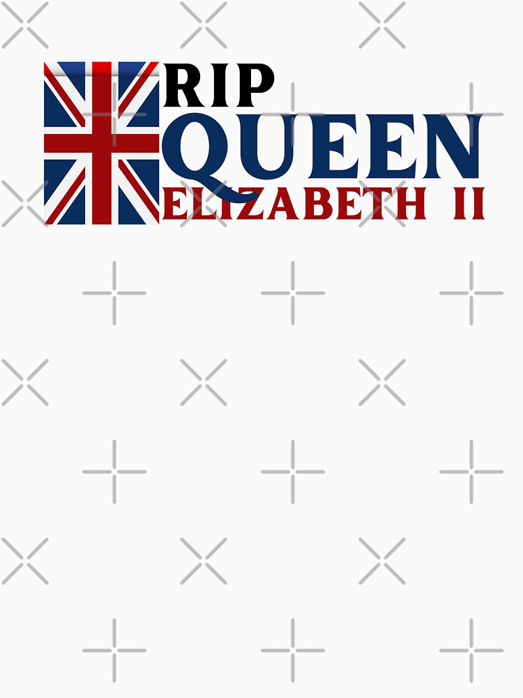 Disover RIP Queen Elizabeth II Tribute, Union Jack Flag Classic T-Shirt