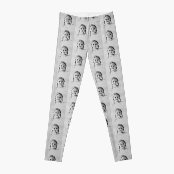 Girl in charcoal by Adelaide Artist Avril Thomas Leggings