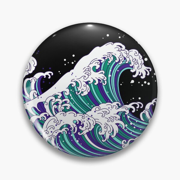 Item preview, Long Japanese Waves Vincian Male. Gay Men Pride designed and sold by Subtle Pride Shop.