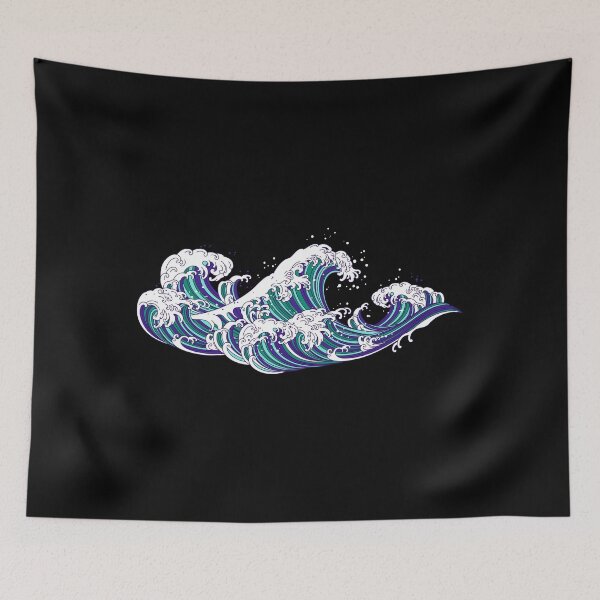 Item preview, Long Japanese Waves Vincian Male. Gay Men Pride designed and sold by Subtle Pride Shop.