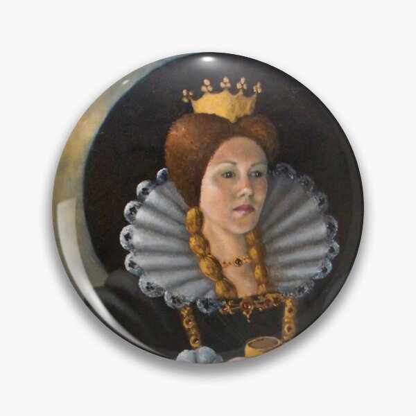 Item preview, Queen of Clubs Oil painting by Avril Thomas - Adelaide Artist designed and sold by AvrilThomasart.