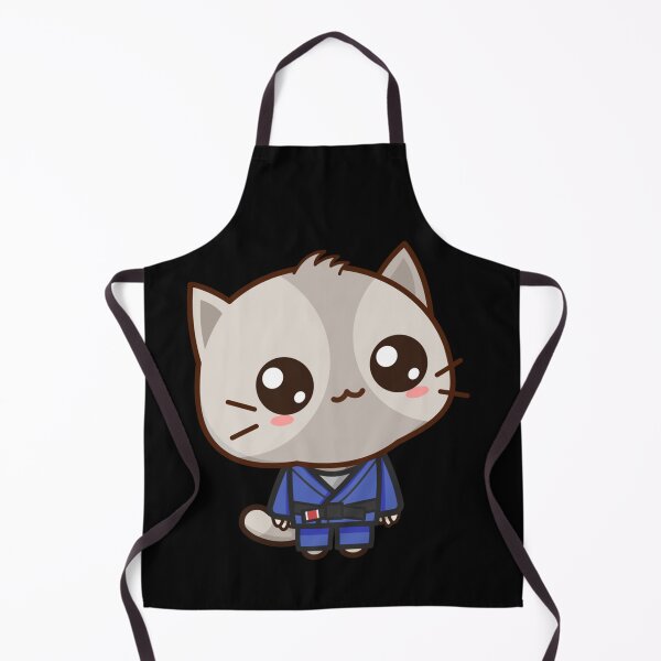 Item preview, Brazilian Jiu Jitsu Black Belt Combat Sport Cute Kawaii Cat designed and sold by NaomiTankersly.
