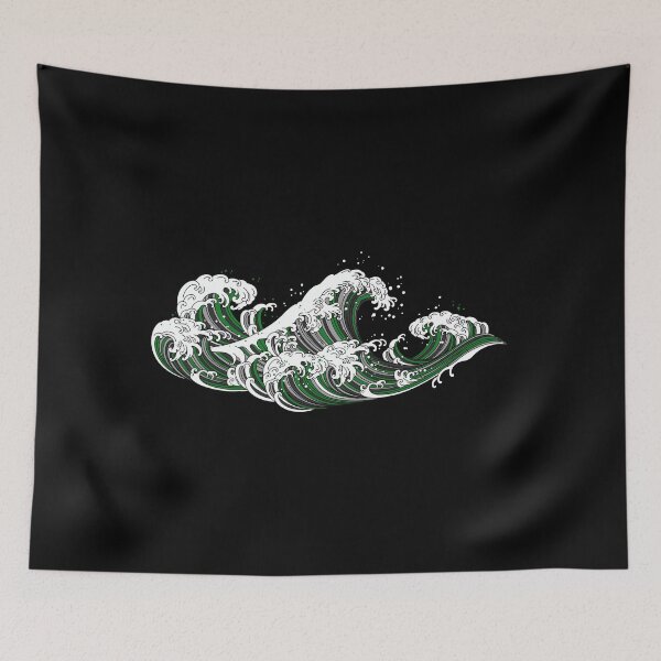 Item preview, Long Japanese Waves Demi Romantic. Demiromantic Pride designed and sold by Subtle Pride Shop.