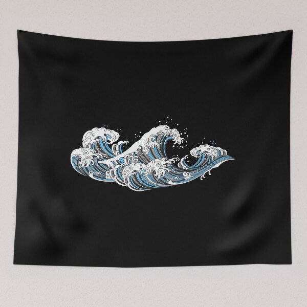 Item preview, Long Japanese Waves Demi Boy. Demiboy Pride designed and sold by Subtle Pride Shop.