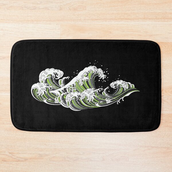 Item preview, Long Japanese Waves. Agender Pride designed and sold by Subtle Pride Shop.