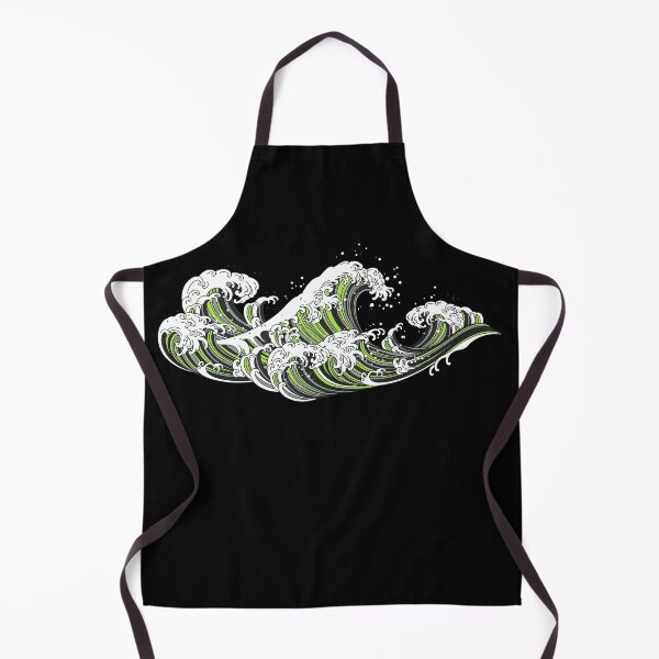 Item preview, Long Japanese Waves. Agender Pride designed and sold by Subtle Pride Shop.