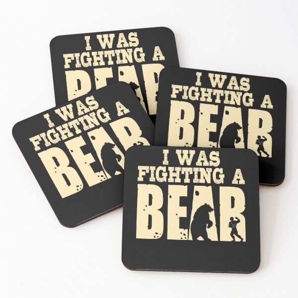 Item preview, Best I Was Fighting A Bear Boys Girls  Funny Get Well designed and sold by NaomiTankersly.
