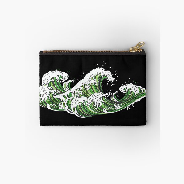 Item preview, Long Japanese Waves Aro. Aromantic Pride designed and sold by Subtle Pride Shop.