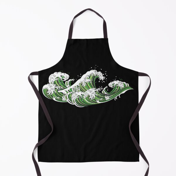 Item preview, Long Japanese Waves Aro. Aromantic Pride designed and sold by Subtle Pride Shop.