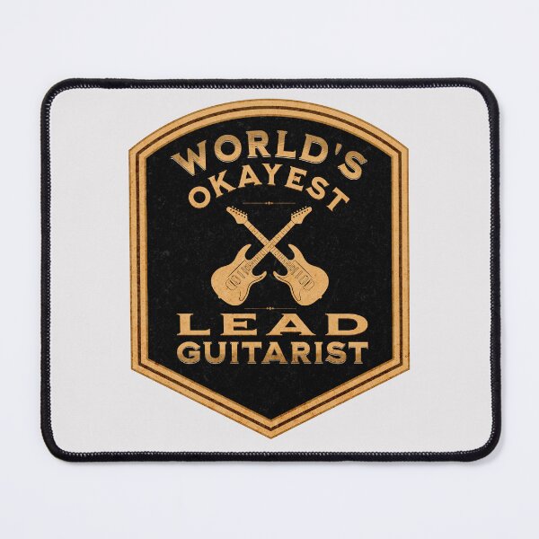 Item preview, World's Okayest Lead Guitarist (Crest) designed and sold by bloody-L.