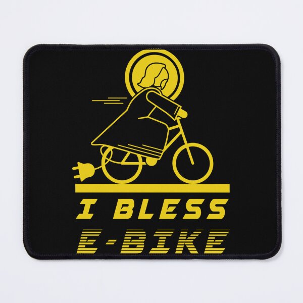 Item preview, Bless E-Bike Jesus Christ E-Bike Ebike Bike Cycling designed and sold by NaomiTankersly.