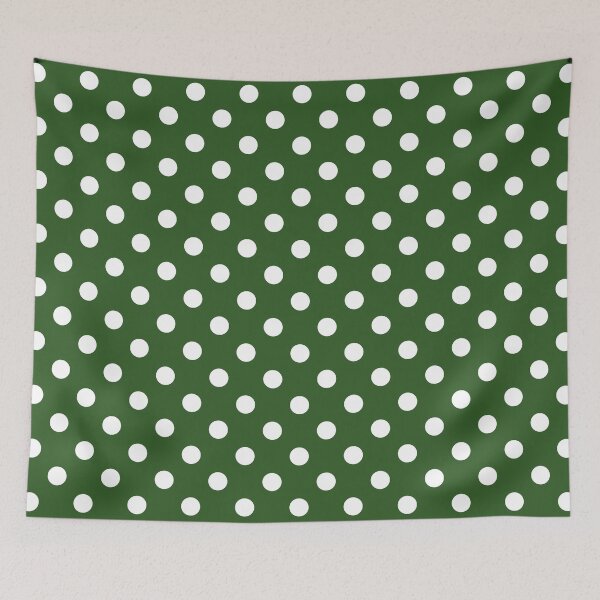 Item preview, Green and White Polka Dot Pattern designed and sold by silviaol.