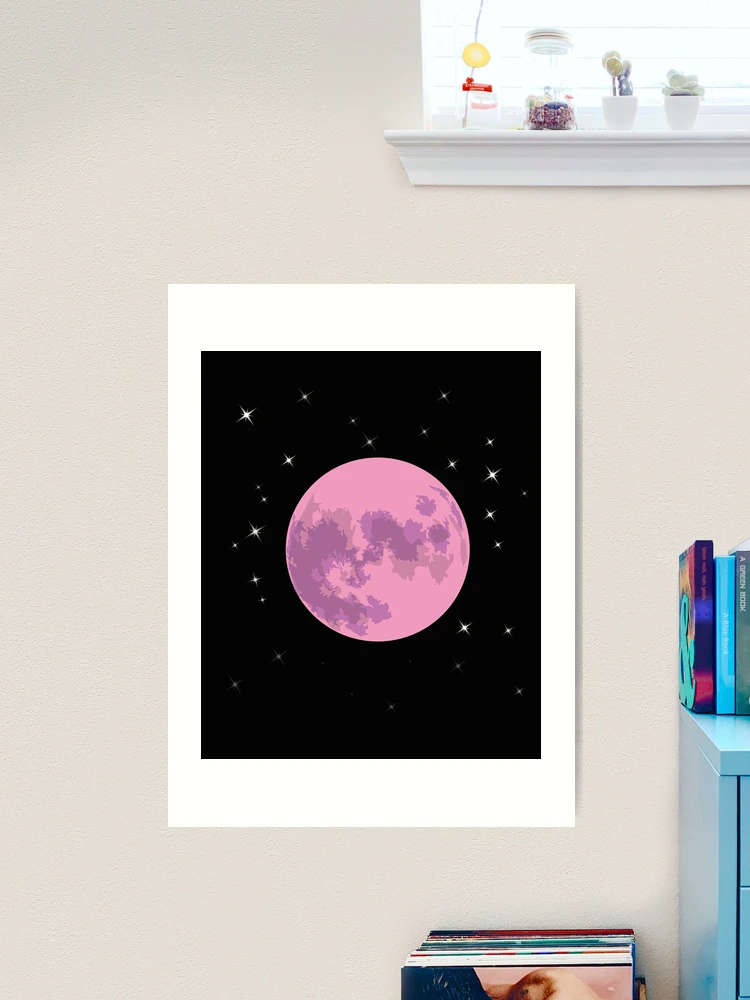 Super Pink Moon Art Print by pixel_voodoo