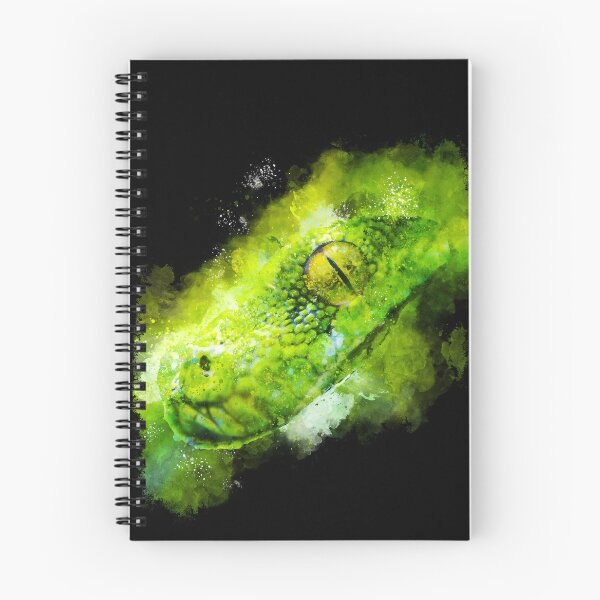 Item preview, Green Tree Python Watercolor designed and sold by KemeDesign.