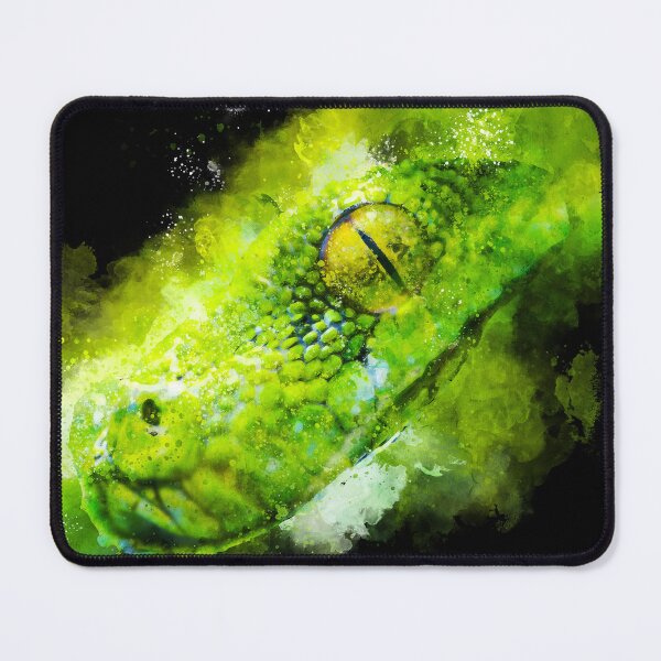 Item preview, Green Tree Python Watercolor designed and sold by KemeDesign.