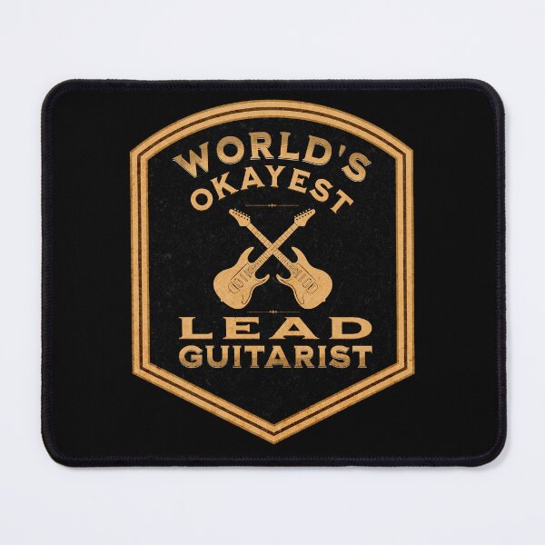 Item preview, World's Okayest Lead Guitarist (Crest) designed and sold by bloody-L.