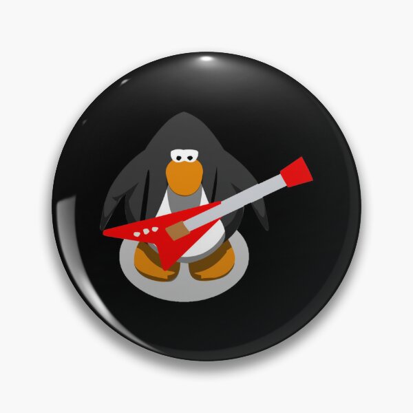 Club Penguin Guitar Pins and Buttons for Sale | Redbubble