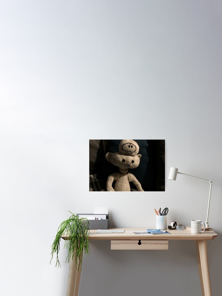 Bear Alpha Bear and Whitey | Metal Print