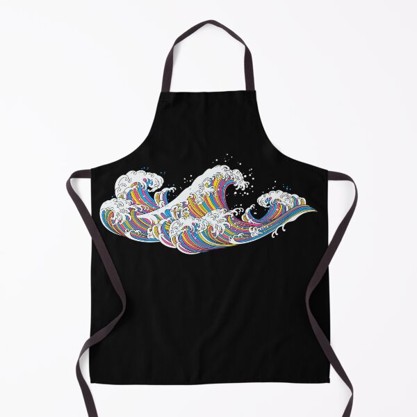 Item preview, Long Japanese Waves Pan. Pansexual Pride designed and sold by Subtle Pride Shop.