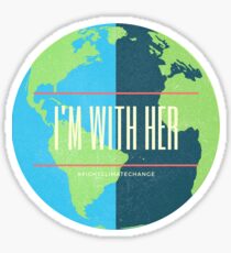 I'm With Her Sticker