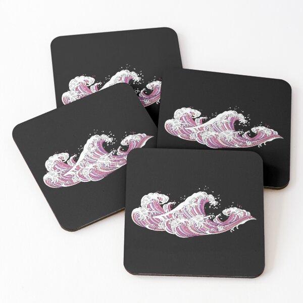 Item preview, Long Japanese Waves. Sapphic Pride designed and sold by Subtle Pride Shop.
