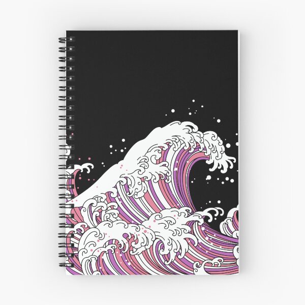 Item preview, Long Japanese Waves. Sapphic Pride designed and sold by Subtle Pride Shop.