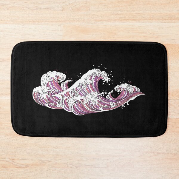 Item preview, Long Japanese Waves. Sapphic Pride designed and sold by Subtle Pride Shop.
