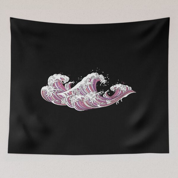 Item preview, Long Japanese Waves. Sapphic Pride designed and sold by Subtle Pride Shop.