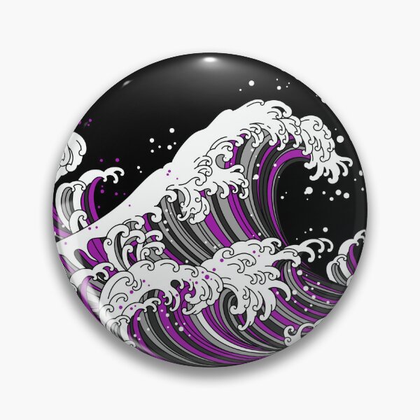 Item preview, Long Japanese Waves Demi Sexual. Demisexual Pride designed and sold by Subtle Pride Shop.