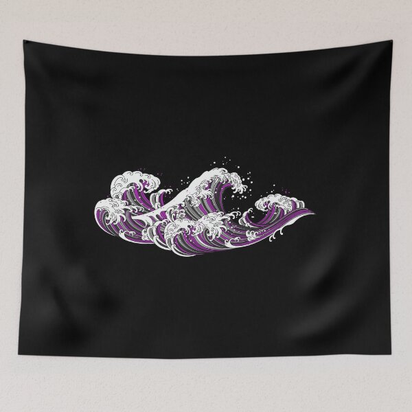 Item preview, Long Japanese Waves Demi Sexual. Demisexual Pride designed and sold by Subtle Pride Shop.