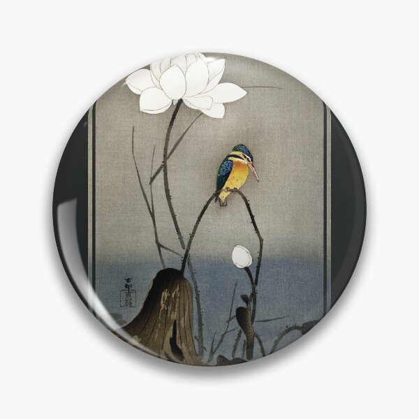 Item preview, Kingfisher with Lotus Flower by Ohara Koson designed and sold by DragonXX.