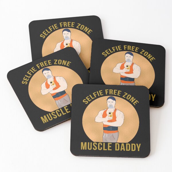 Item preview, Selfie Free Zone Muscle Daddy designed and sold by muscledaddies.