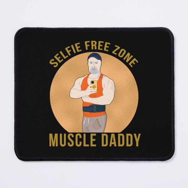 Item preview, Selfie Free Zone Muscle Daddy designed and sold by muscledaddies.