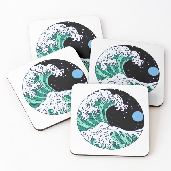 Item preview, Circular Japanese Wave Vincian Male. Gay Men Pride designed and sold by Subtle Pride Shop.