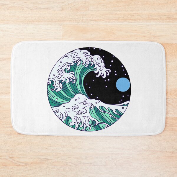 Item preview, Circular Japanese Wave Vincian Male. Gay Men Pride designed and sold by Subtle Pride Shop.