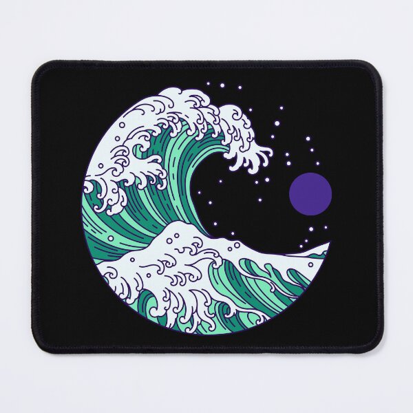 Item preview, Circular Japanese Wave Vincian Male. Gay Men Pride designed and sold by Subtle Pride Shop.