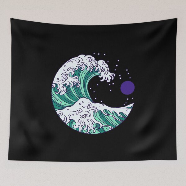 Item preview, Circular Japanese Wave Vincian Male. Gay Men Pride designed and sold by Subtle Pride Shop.