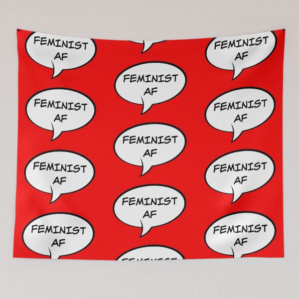 Item preview, Feminist AF - Speech Bubble Edition designed and sold by FangirlFuel.