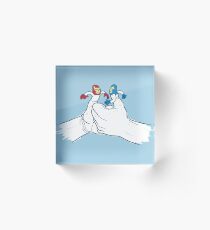 Thumb Wrestlers Acrylic Block